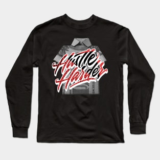 Hustle Harder White Infrared Sneaker Retro Long Sleeve T-Shirt